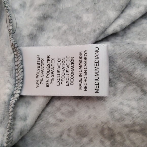 Nautica Women's Fleece Snow Flake PJ Top, Sweat Shirt Size M - Picture 4 of 4